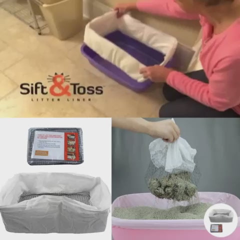 美國 Sift & Toss Litter Liner 貓砂盆專用過濾網篩